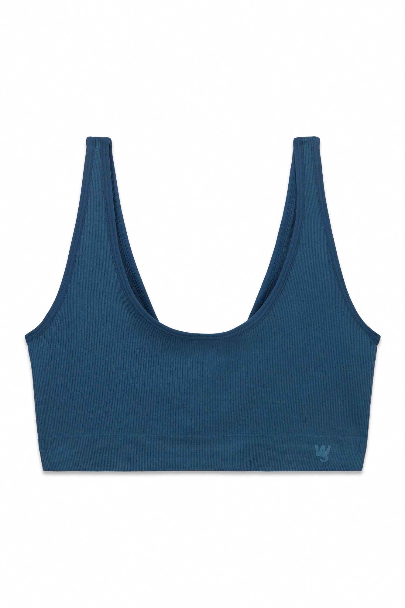 Women'secret Top liso sin costuras azul azul