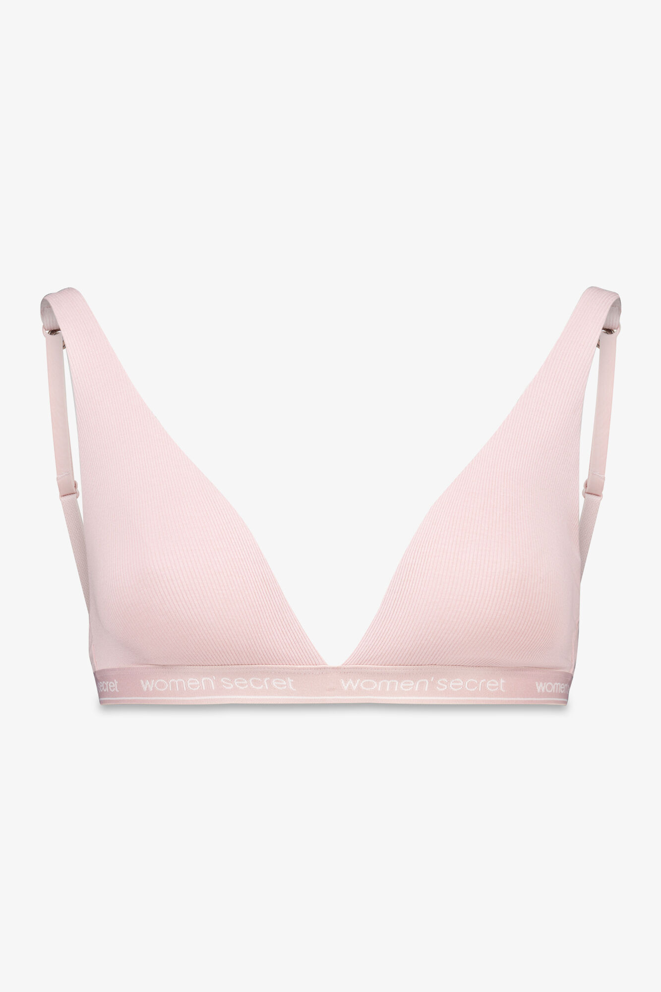 Women'secret FANTASTIC brasier de cuello halter de algod&oacute;n rosa rosa