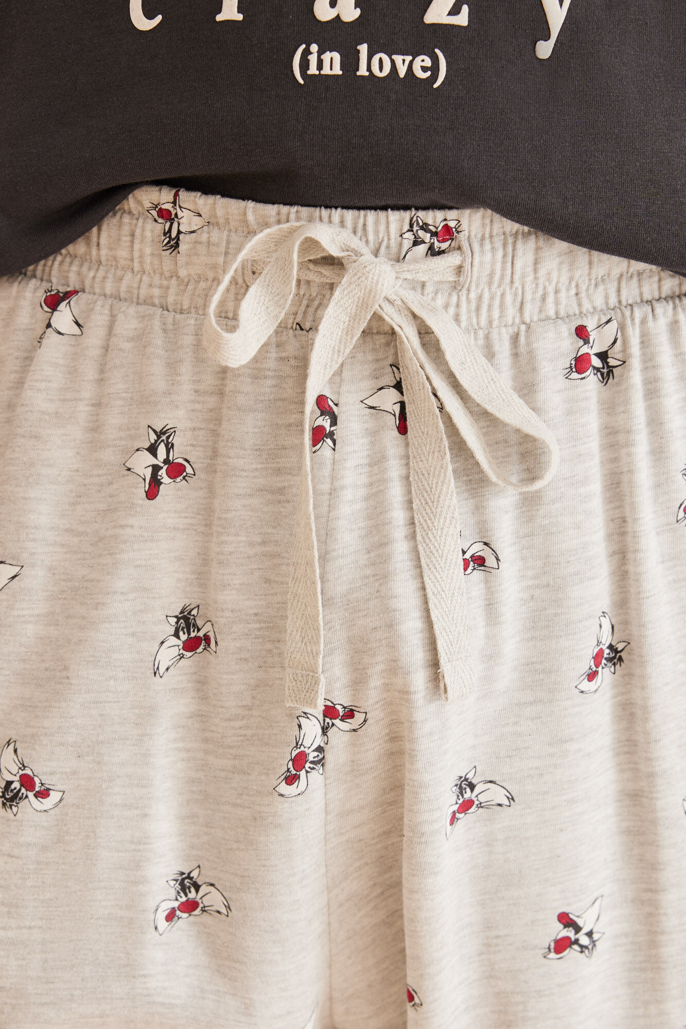 Women'secret Pijama hombre 100% algod&oacute;n Silvestre gris