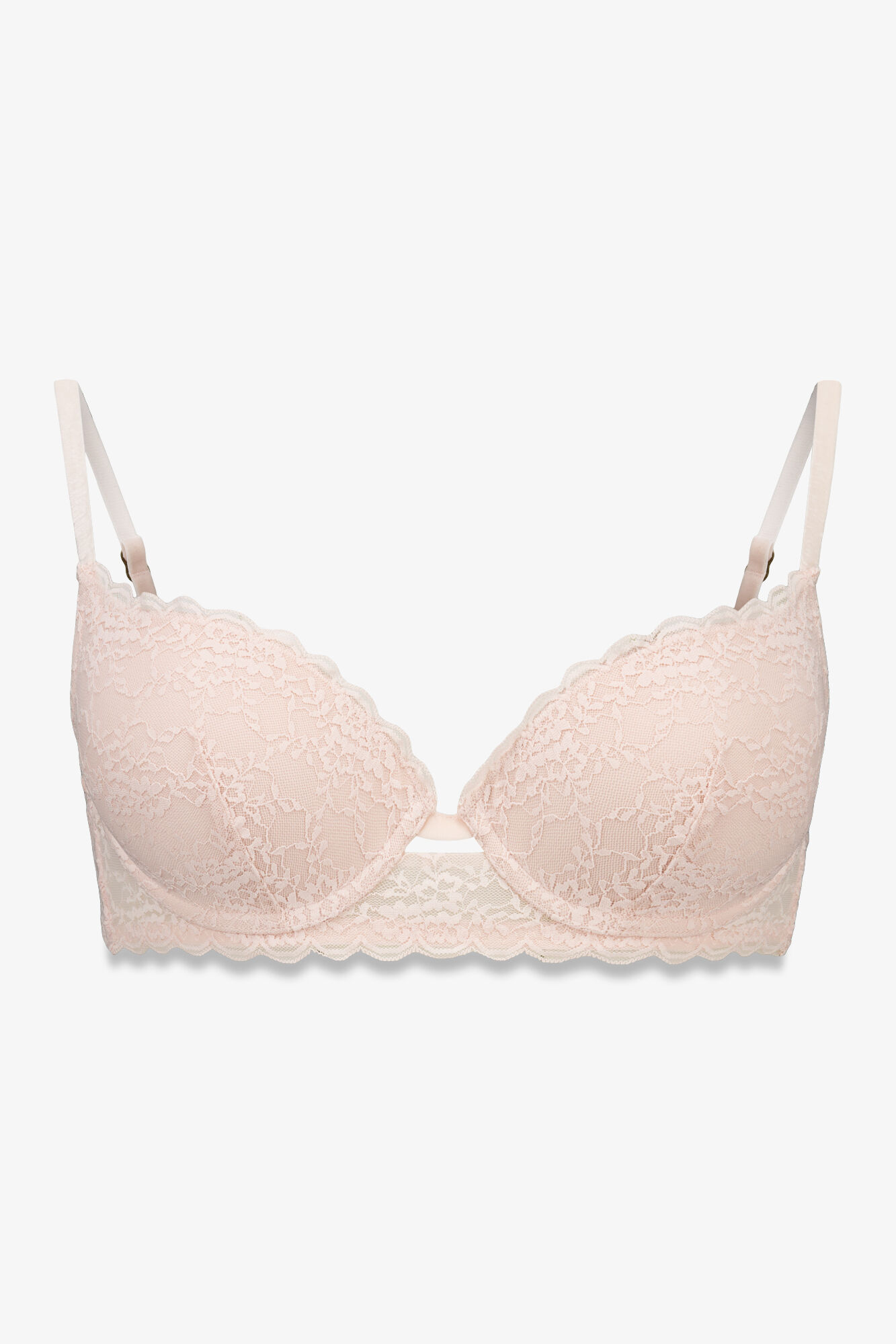 Women'secret Brasier GORGEOUS push-up de encaje rosa rosa