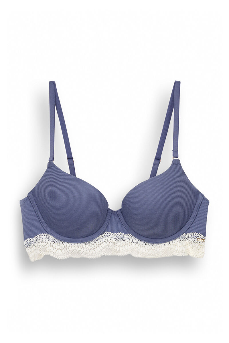 Women'secret GORGEOUS Brasier push up algod&oacute;n azul claro azul