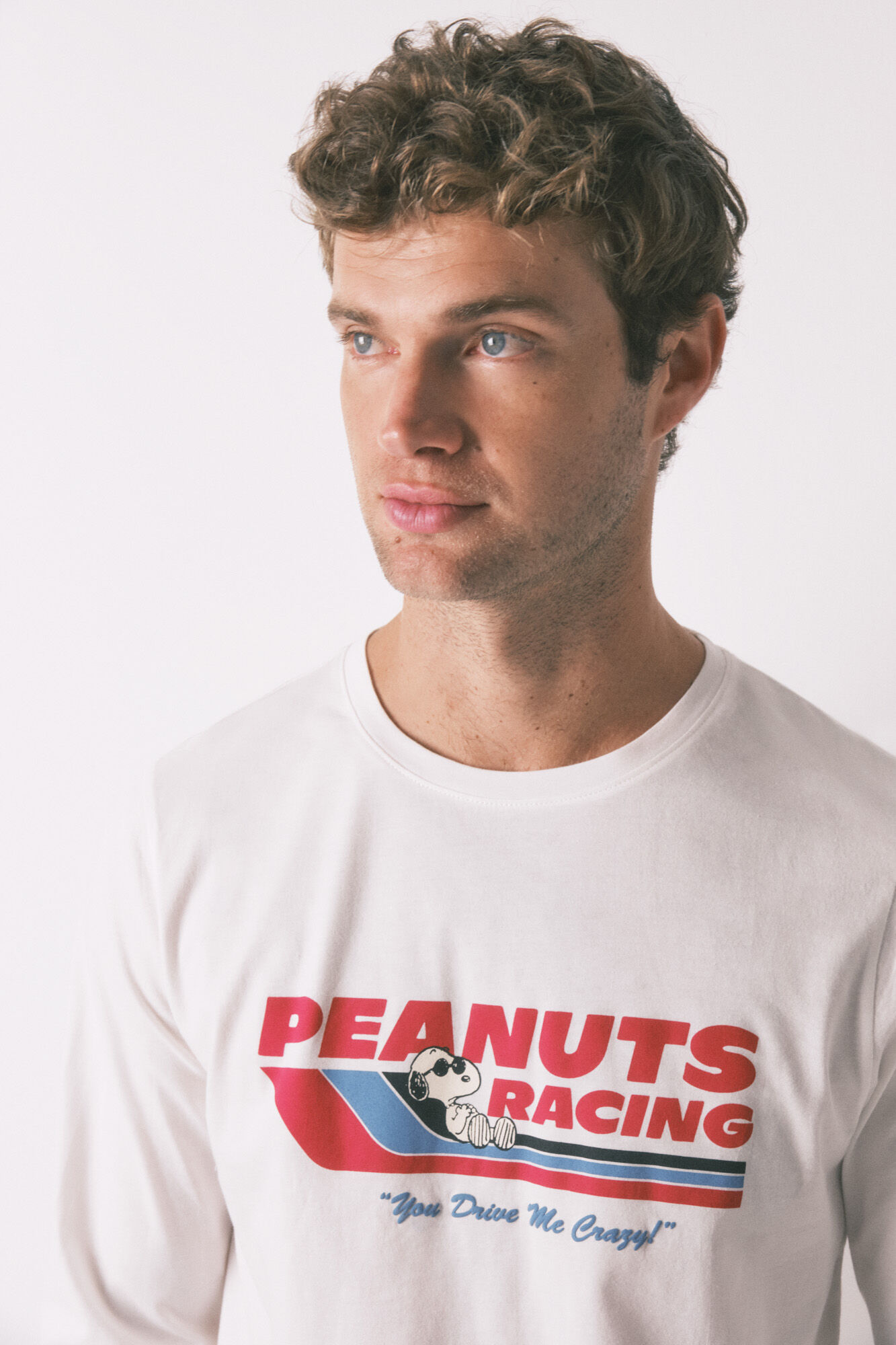 Women'secret Pijama larga de Snoopy 100% algod&oacute;n  gris