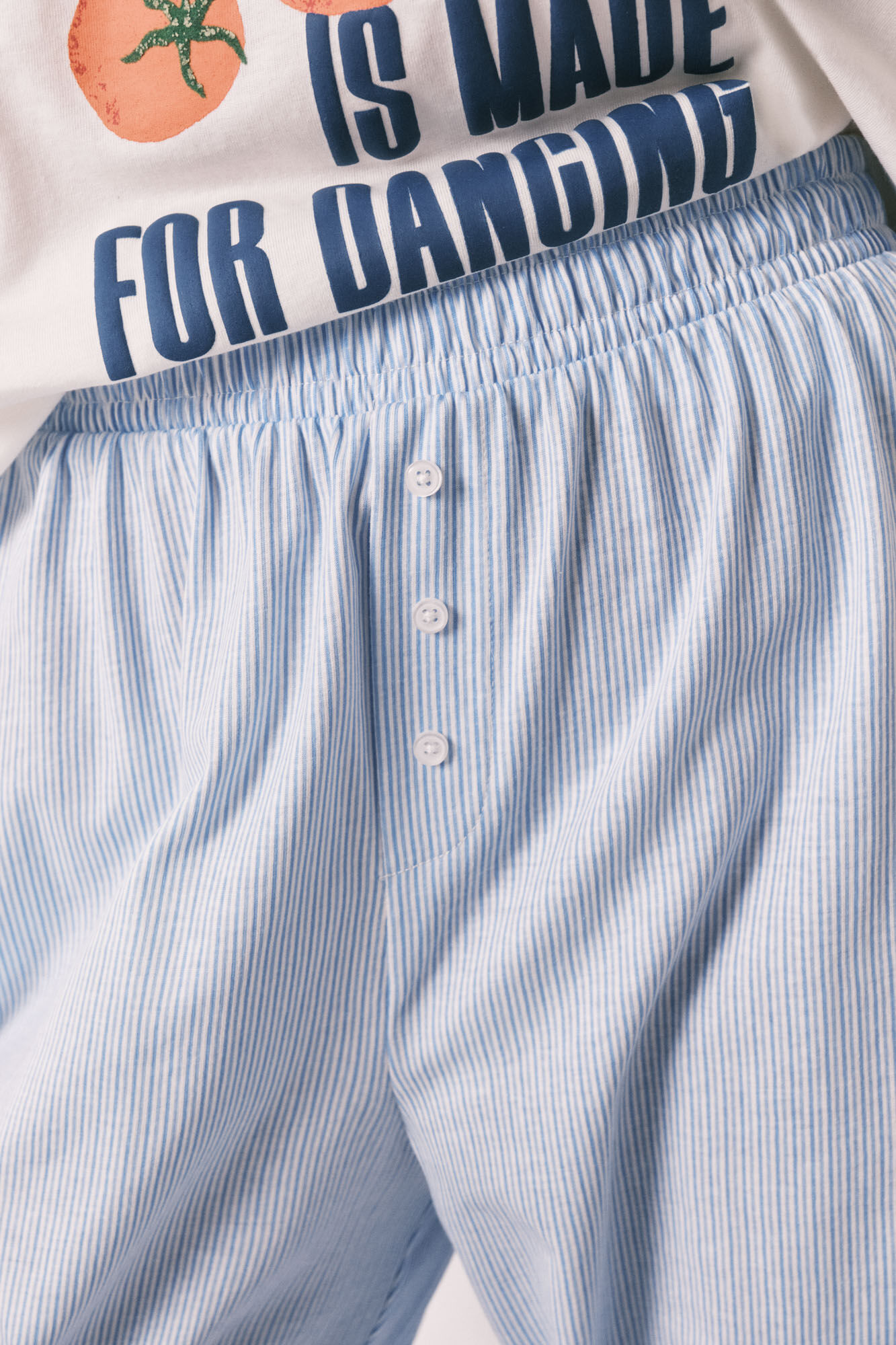 Women'secret Pantal&oacute;n carrot 100% algod&oacute;n estampado de rayas estampado