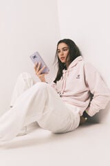 HI&BYE Pantal&oacute;n jogger de felpa de algod&oacute;n blanco marfil