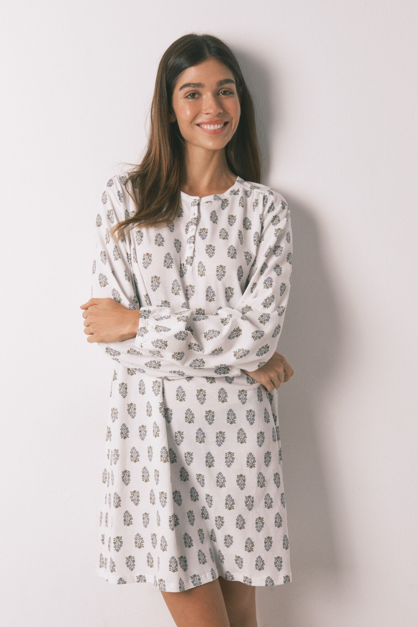 Women'secret Camis&oacute;n corto algod&oacute;n flores