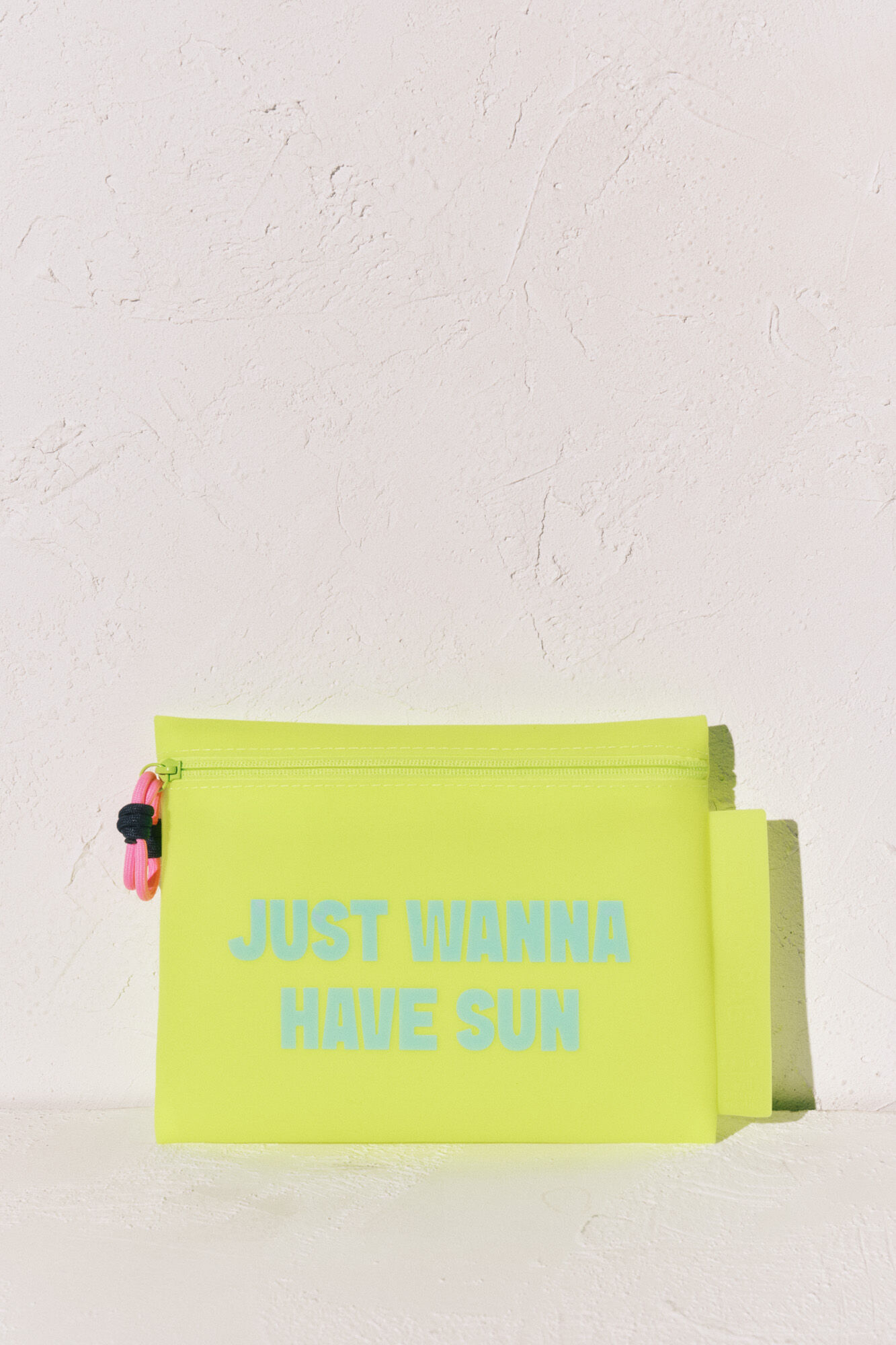 Women'secret Bolsa de traje de ba&ntilde;o impermeable amarilla verde