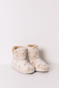 Women'secret Pantuflas para casa de bota alta de Snoopy