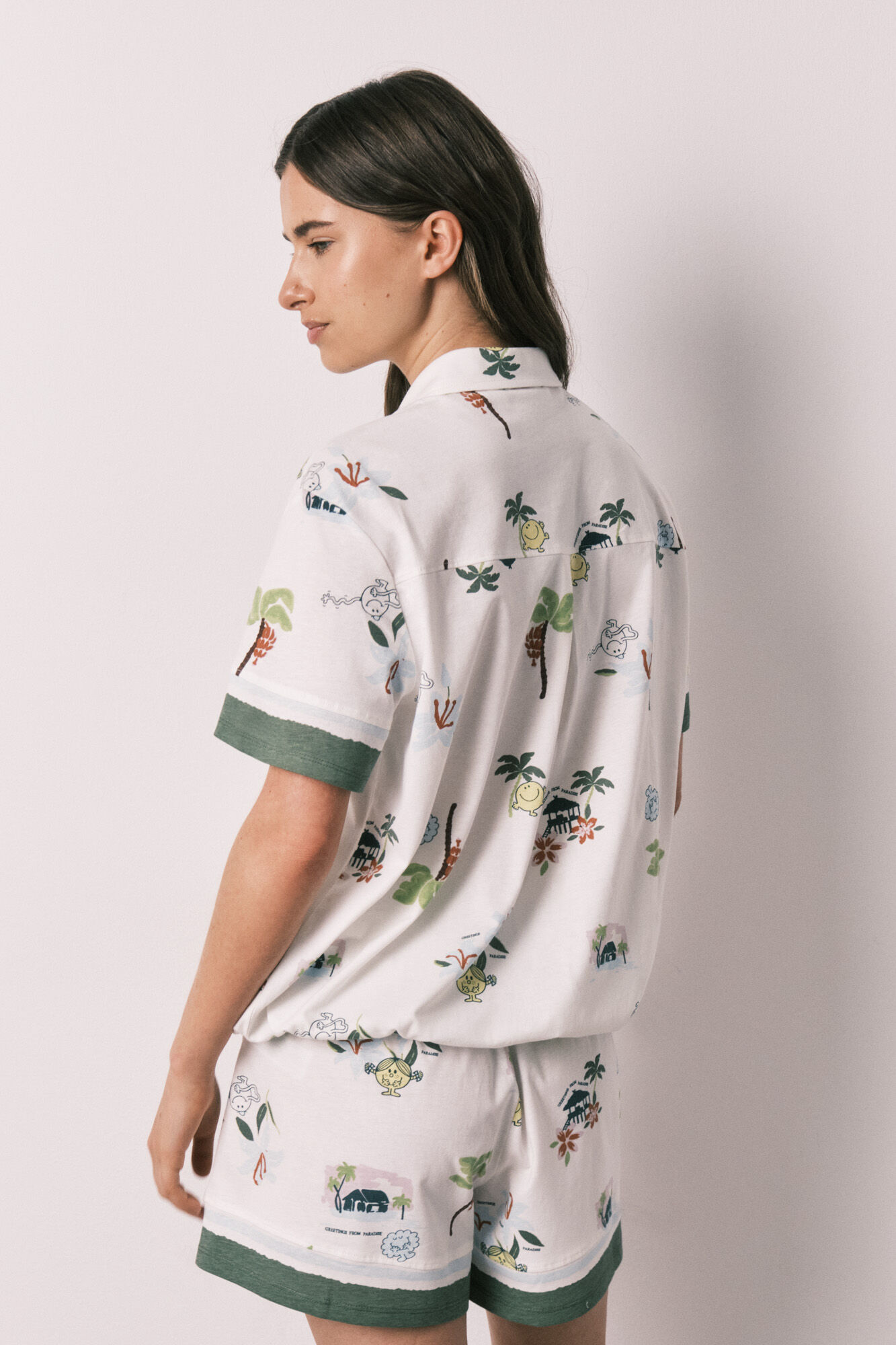 Women'secret Pijama corta camisera Little Miss&trade; marfil