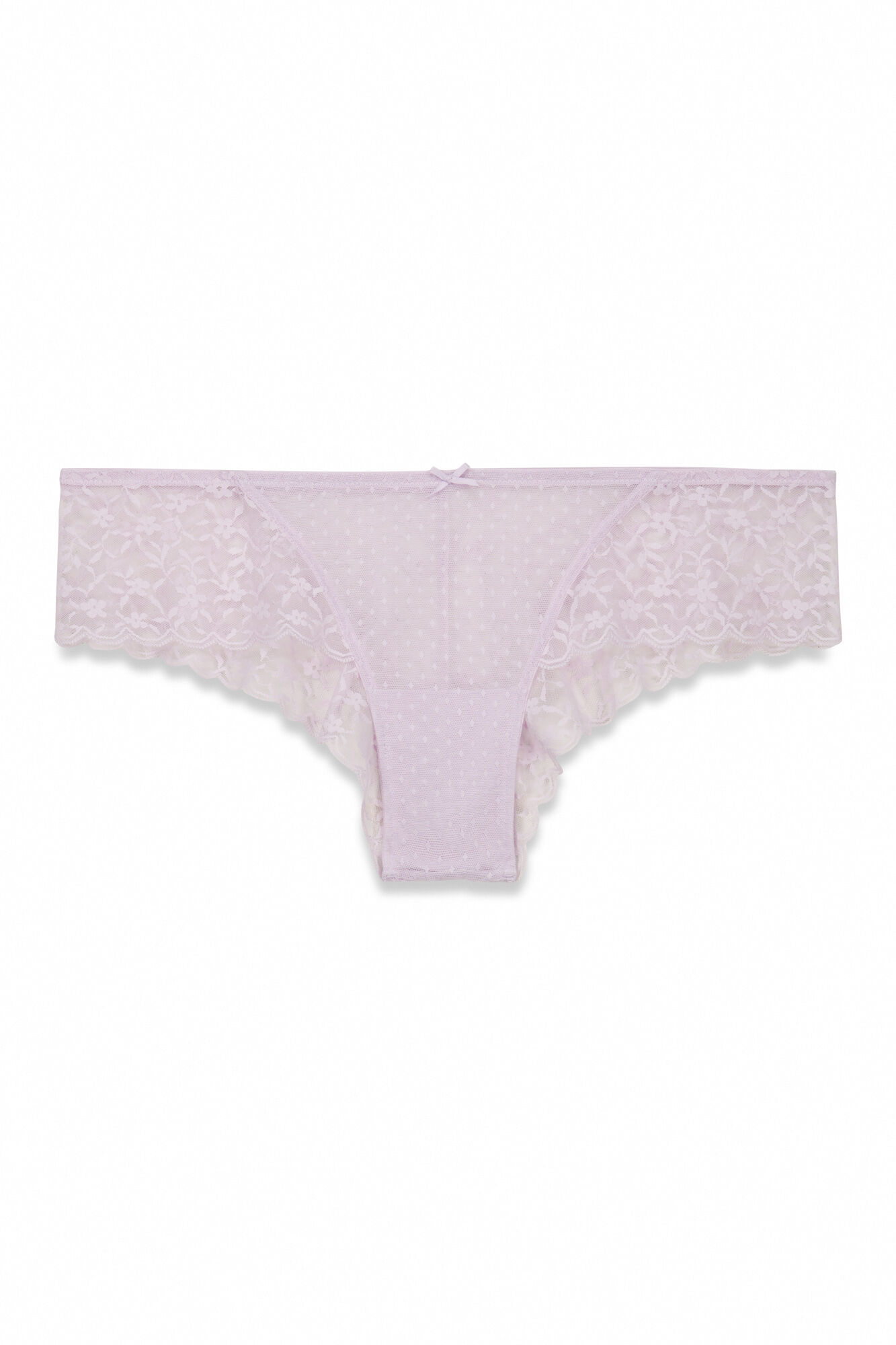 Women'secret Panty ancha brasile&ntilde;a de encaje lila morado/lila