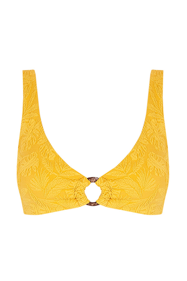 Womensecret Top bikini halter amarillo amarillo