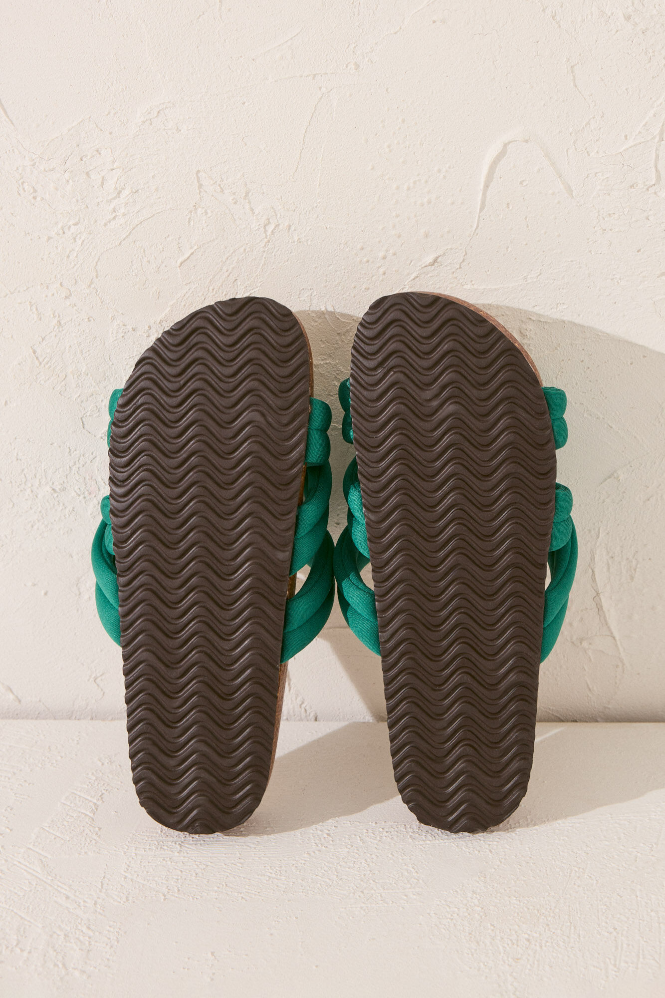 Women'secret Sandalia bio con tirantes de neopreno verde verde