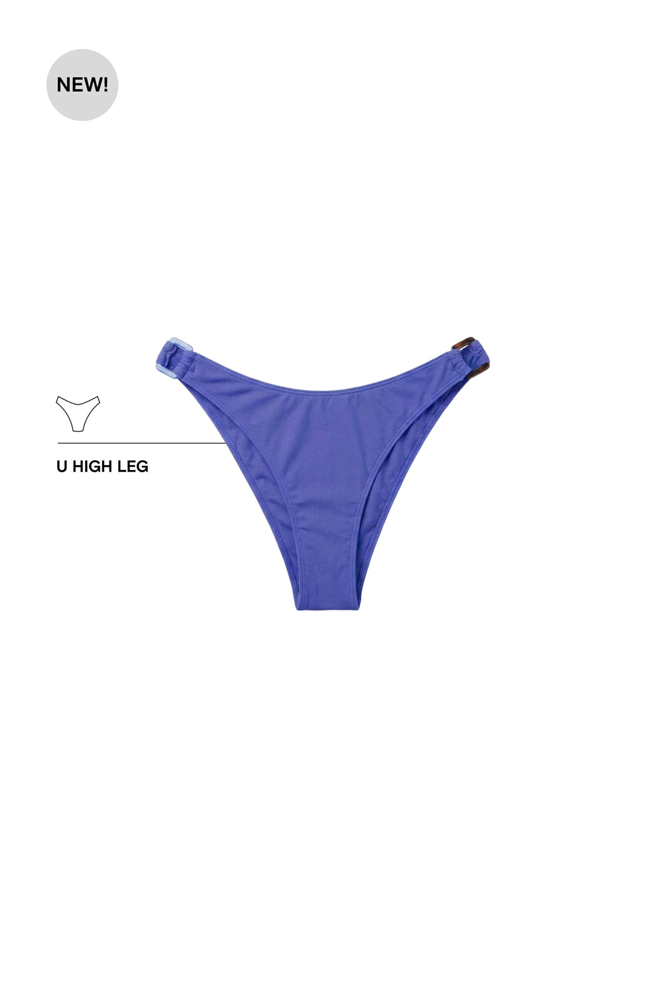 Women'secret Panty de bikini brasile&ntilde;o efecto U azul azul