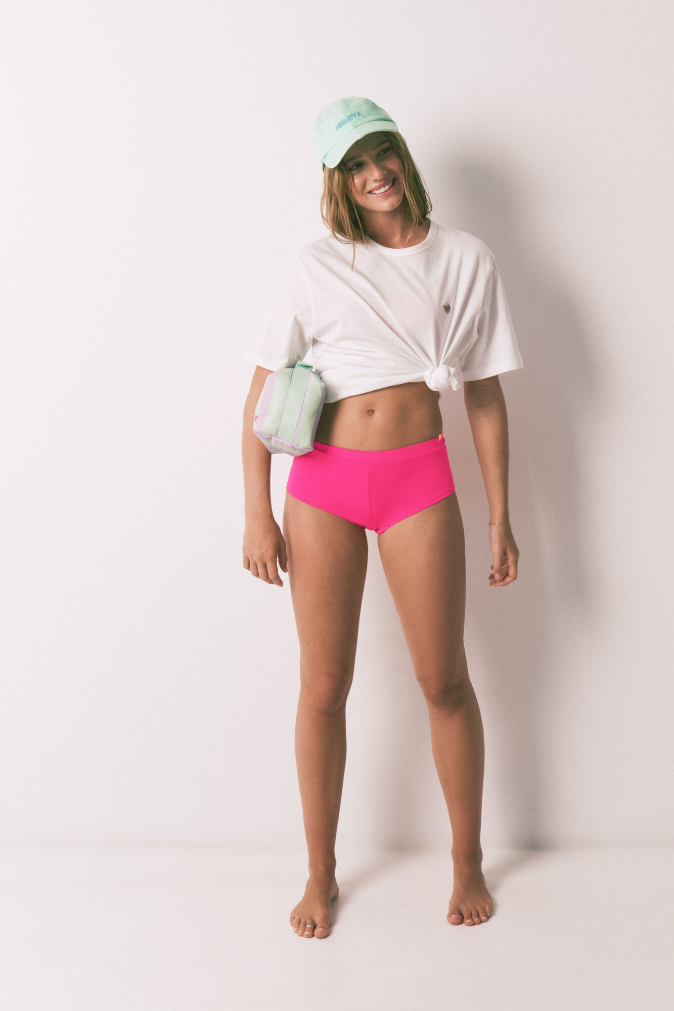 HI&BYE Panty bikini b&oacute;xer rosa fucsia