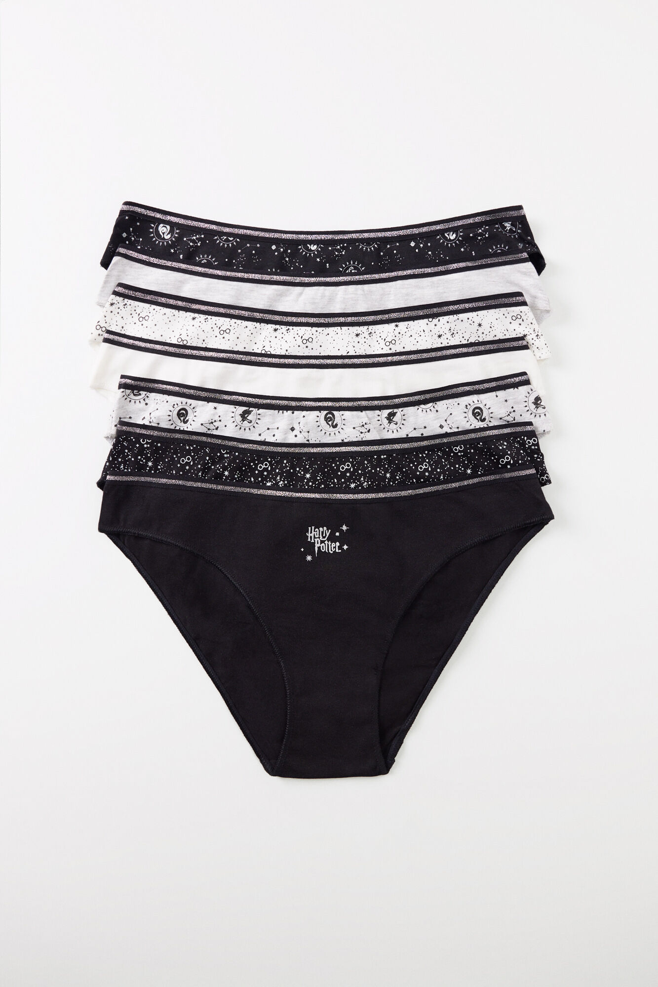 Women'secret Pack 7 panties cl&aacute;sicos algod&oacute;n Harry Potter amarillo