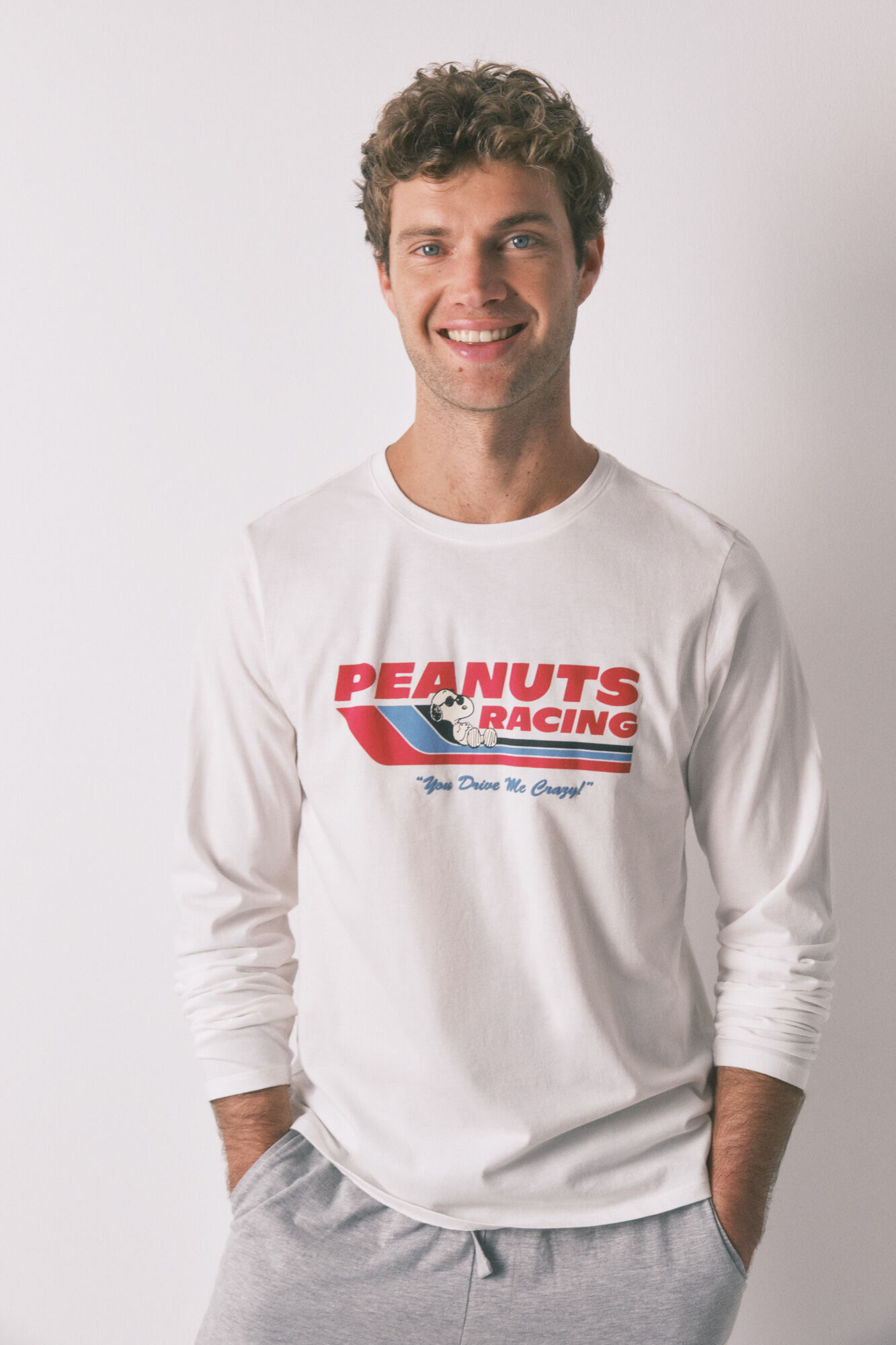 Women'secret Pijama larga de Snoopy 100% algod&oacute;n 