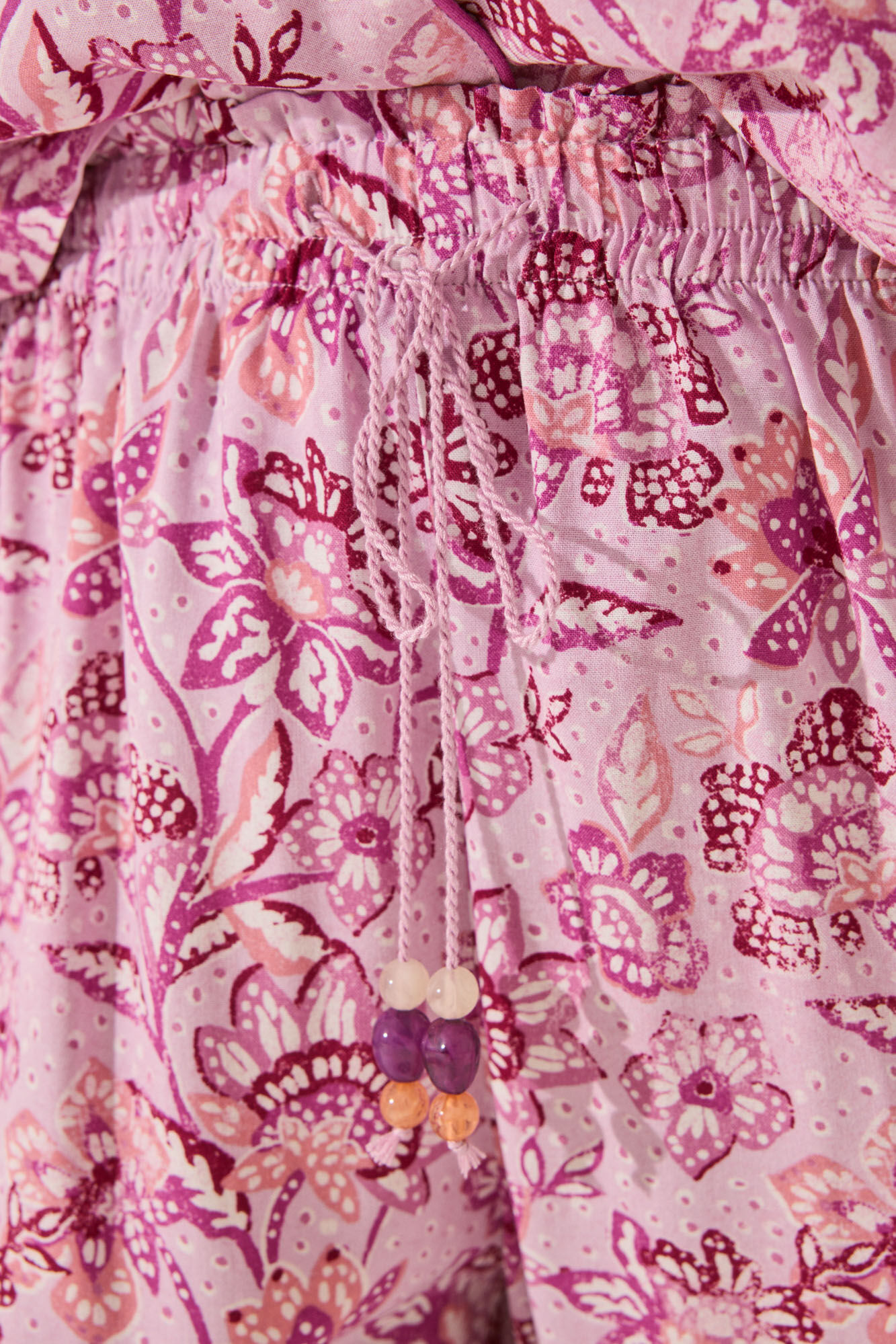 Women'secret Pijama Capri de viscosa con estampado morado/lila estampado