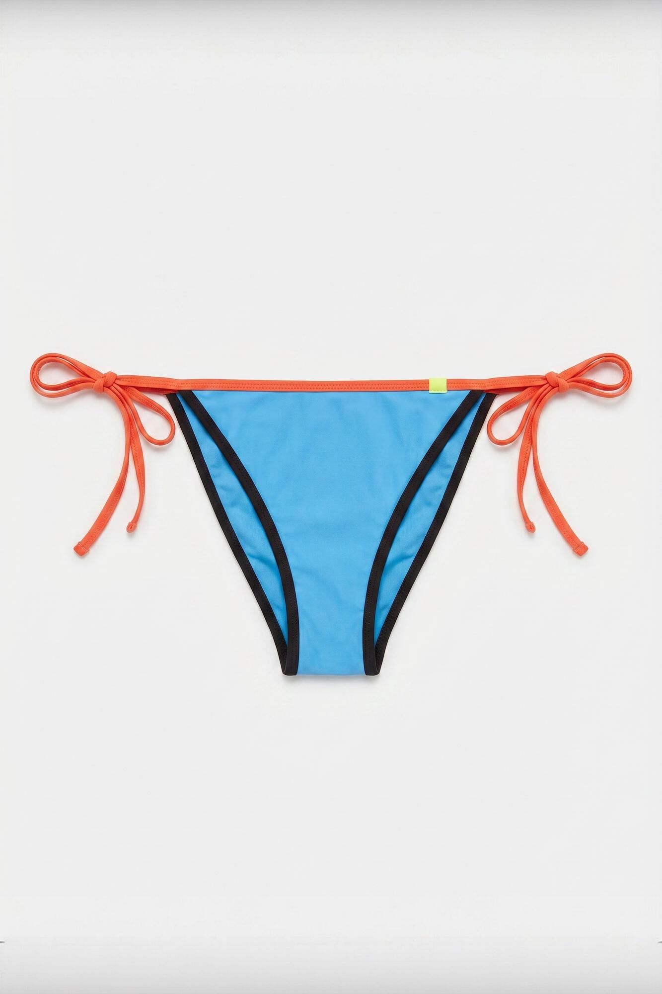 HI&BYE Panty de bikini brasile&ntilde;o con tiras azul azul