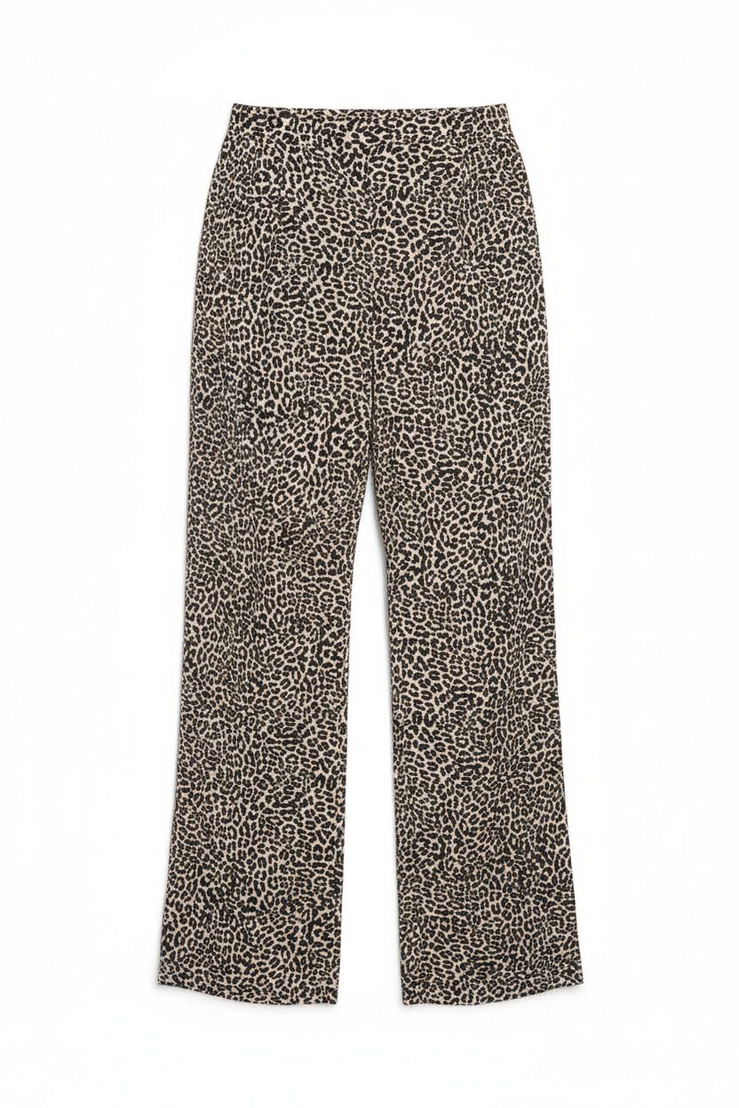 Women'secret Pantal&oacute;n fluido animal print blanco