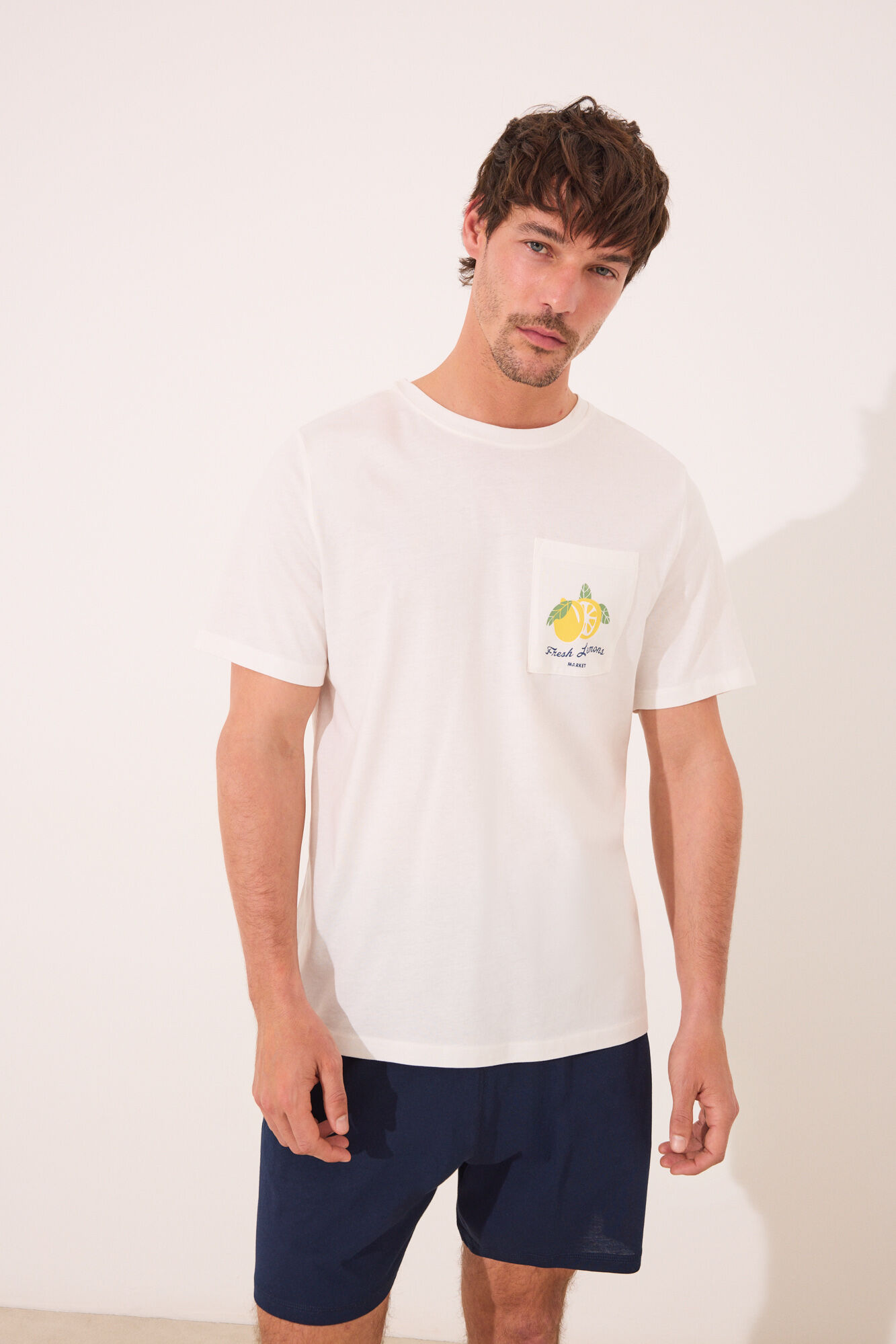 Women'secret Pijama short de algod&oacute;n gris de Ms Lemonade gris