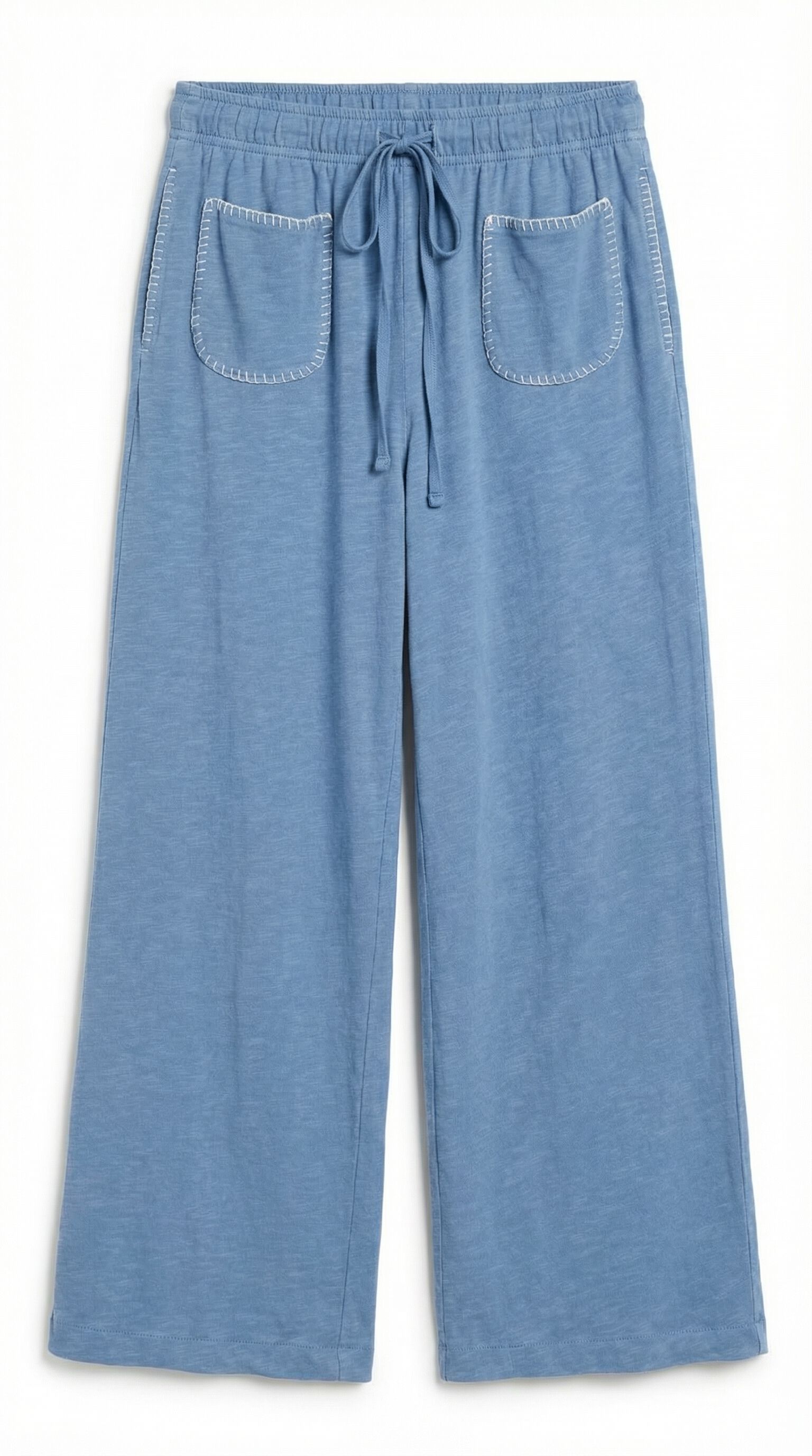 Women'secret Pantal&oacute;n capri 100% algod&oacute;n azul azul