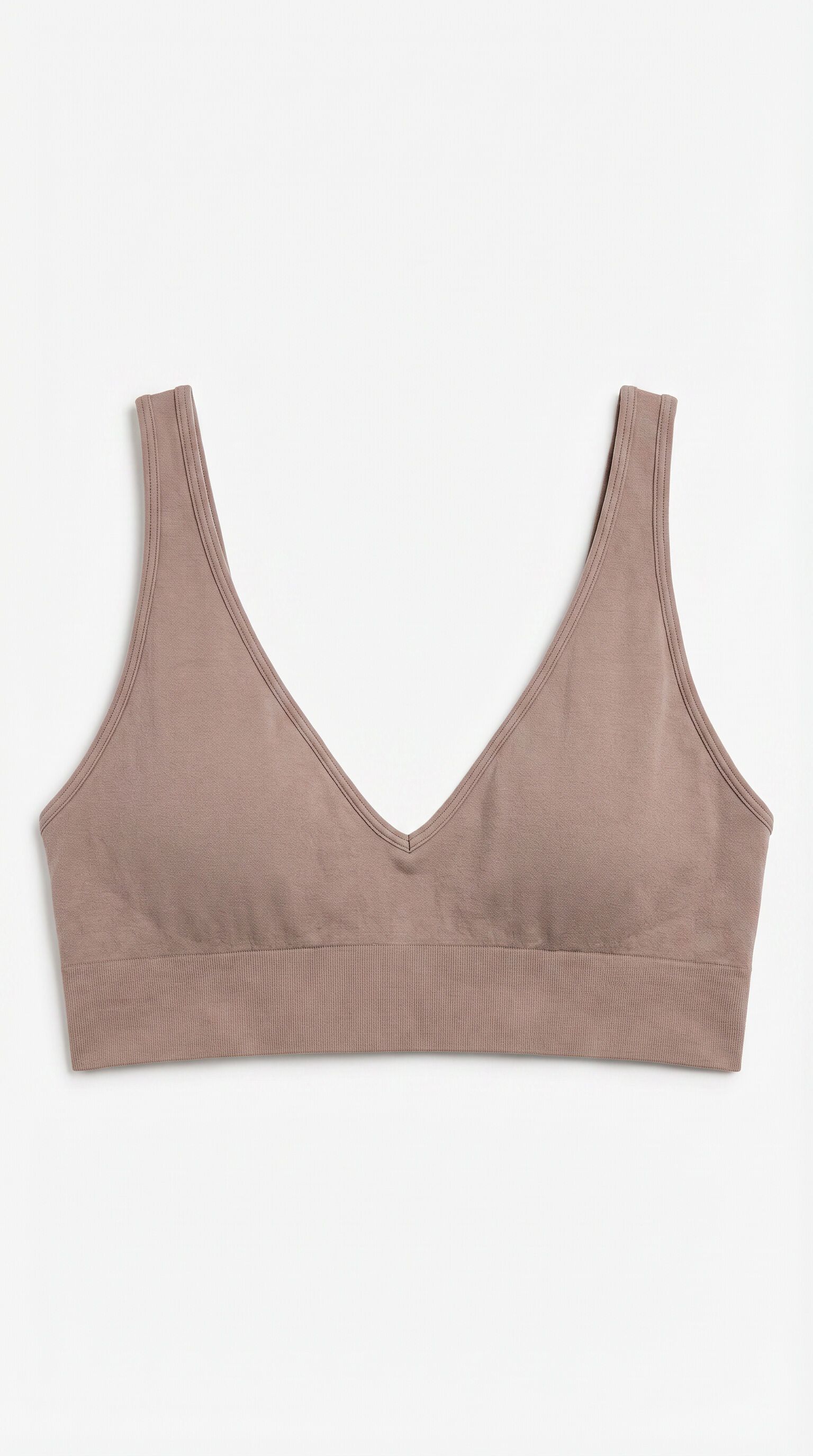 Women'secret Top triangular sin costuras caf&eacute; NATURAL caf&eacute;