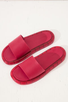 Womensecret Chanclas de pala roja rojo