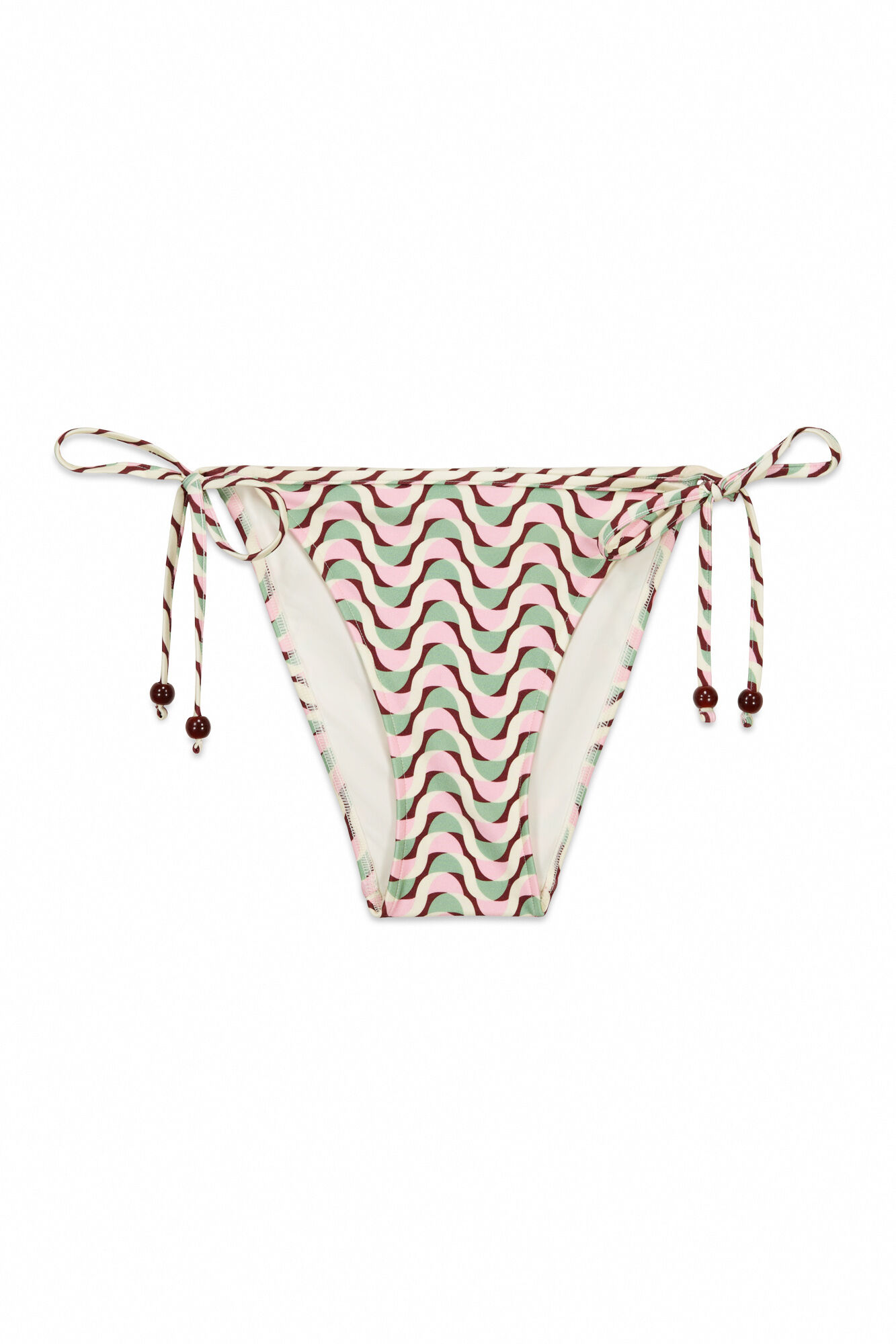 Women'secret Panty de bikini cl&aacute;sica de tira con estampado geom&eacute;trico estampado