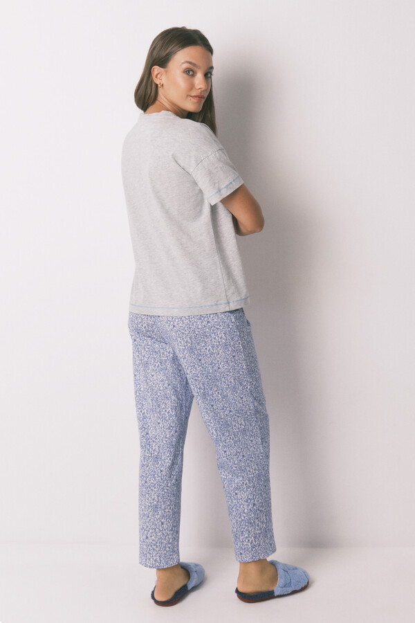 Women'secret Pijama capri de algodón gris Mickey  gris