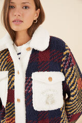 Womensecret Chaqueta borreguito Harry Potter cuadros azul
