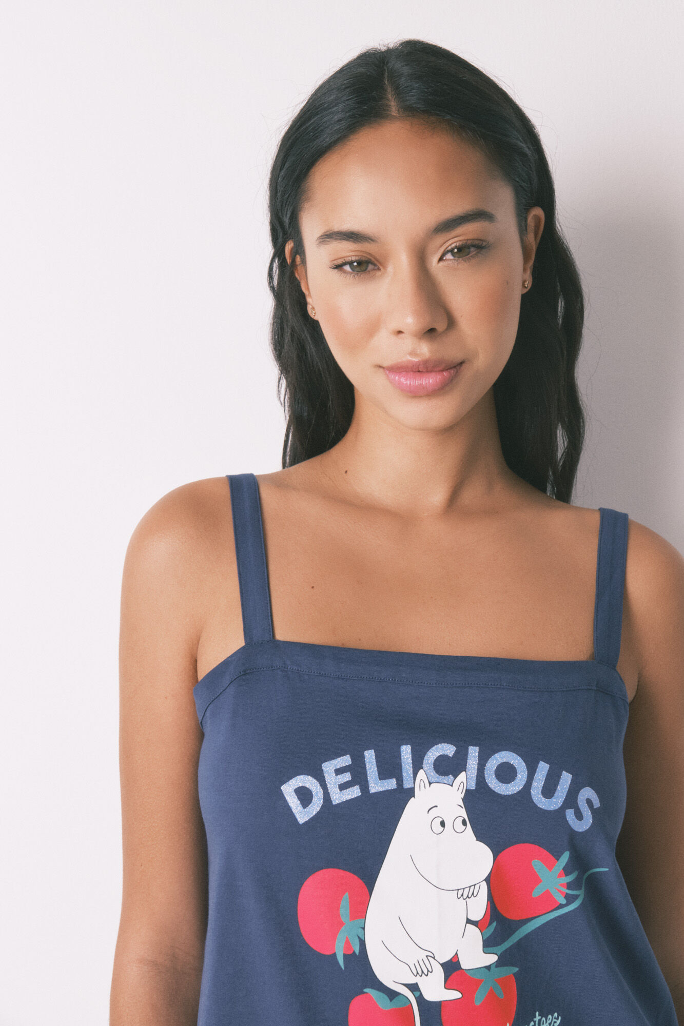 Women'secret Pijama corta azul Moomin 100% algod&oacute;n  azul