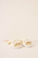 Womensecret Pantuflas para casa de rafia de Snoopy blanco