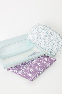 Womensecret Pack 3 neceseres estampados verde