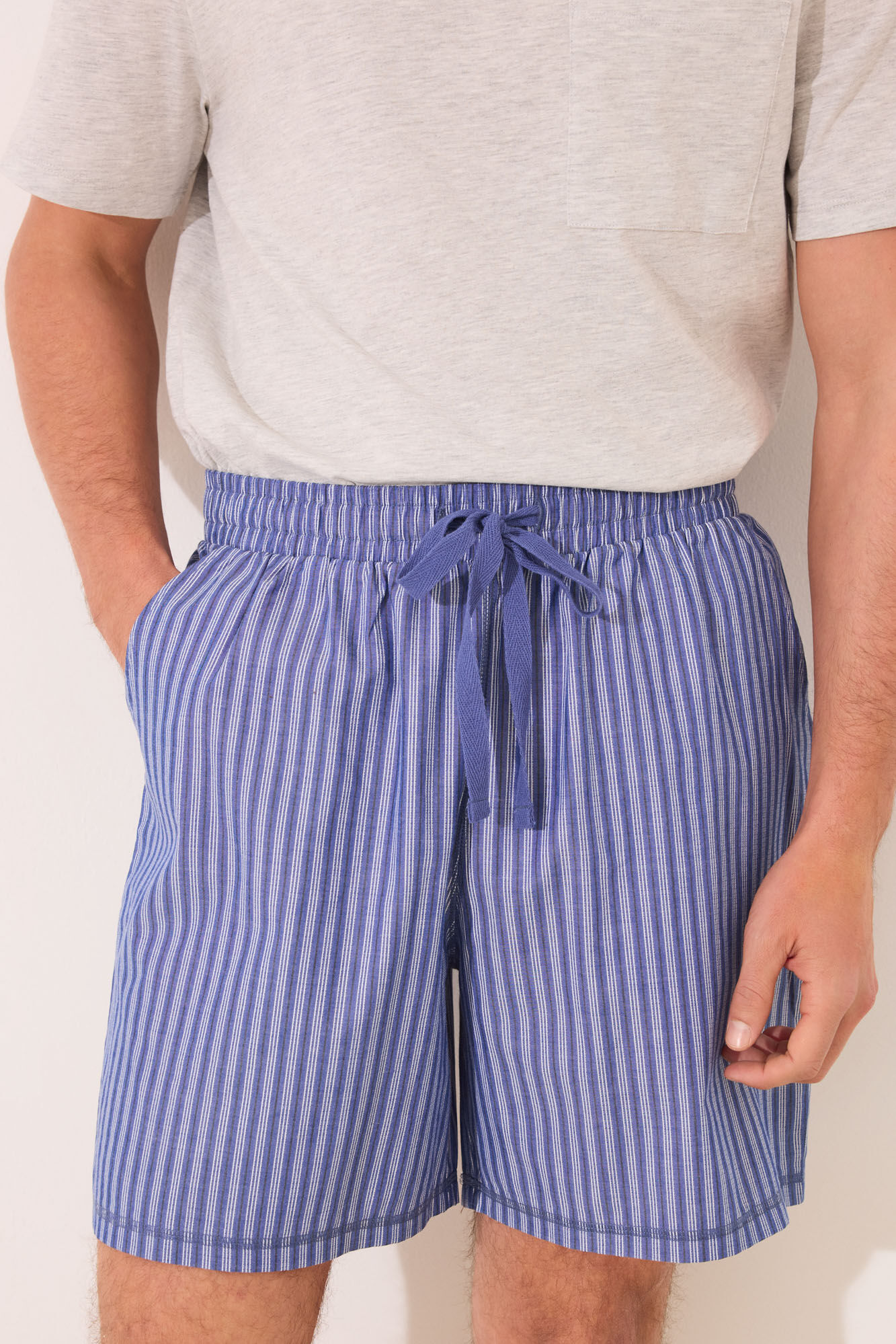 Women'secret Pijama short de algod&oacute;n gris oscuro gris