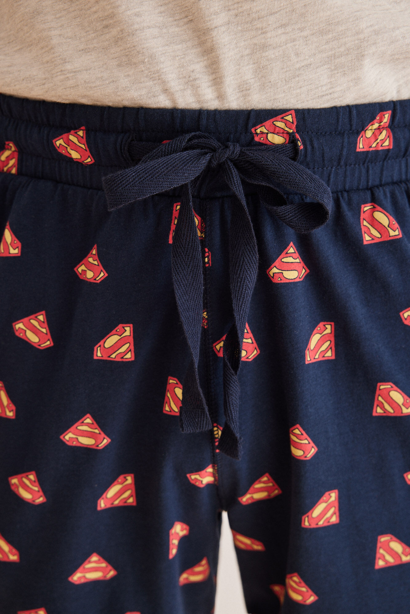 Women'secret Pijama hombre 100% algod&oacute;n Superman gris