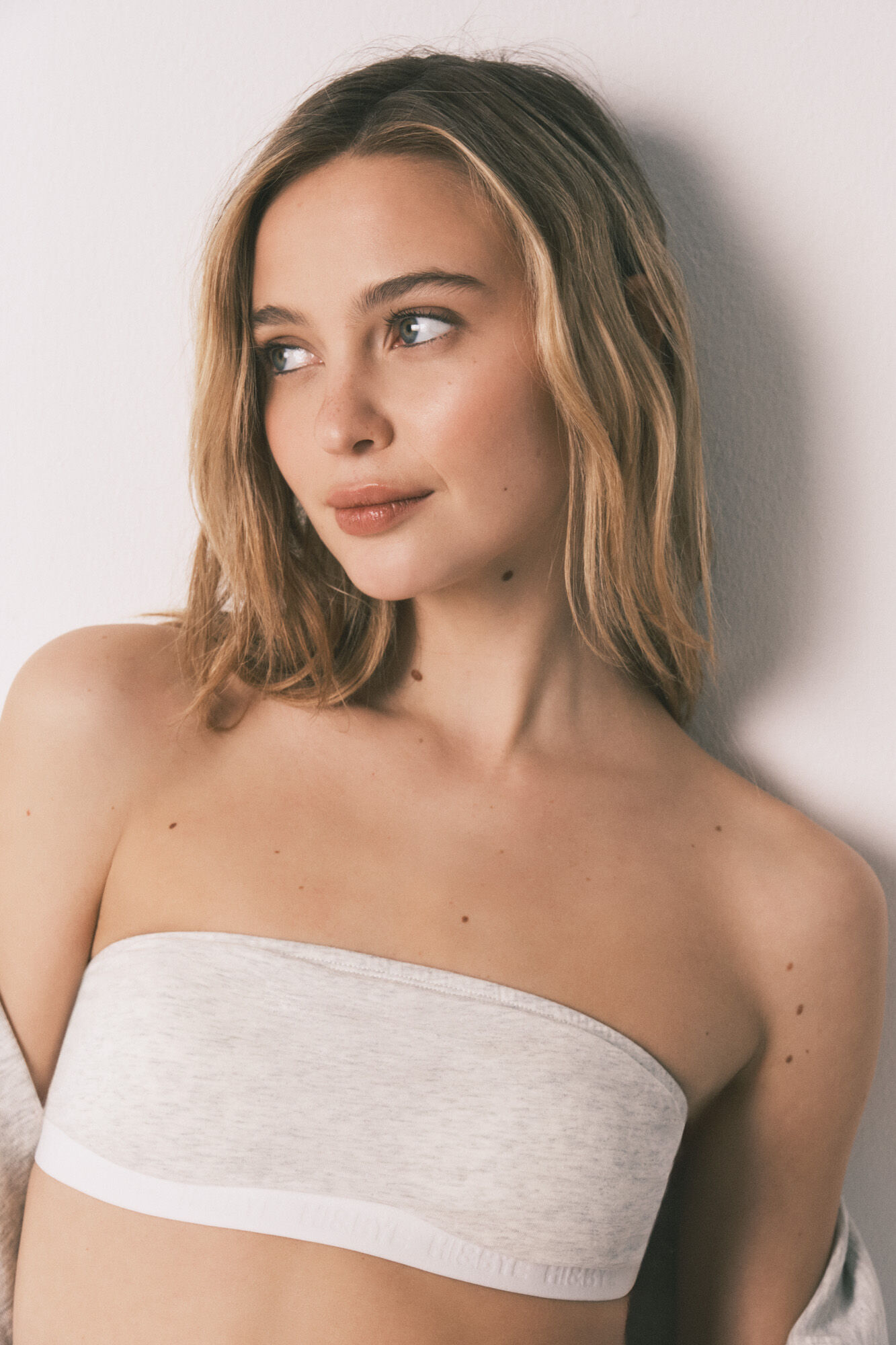 HI&BYE Brasier top bandeau gris gris