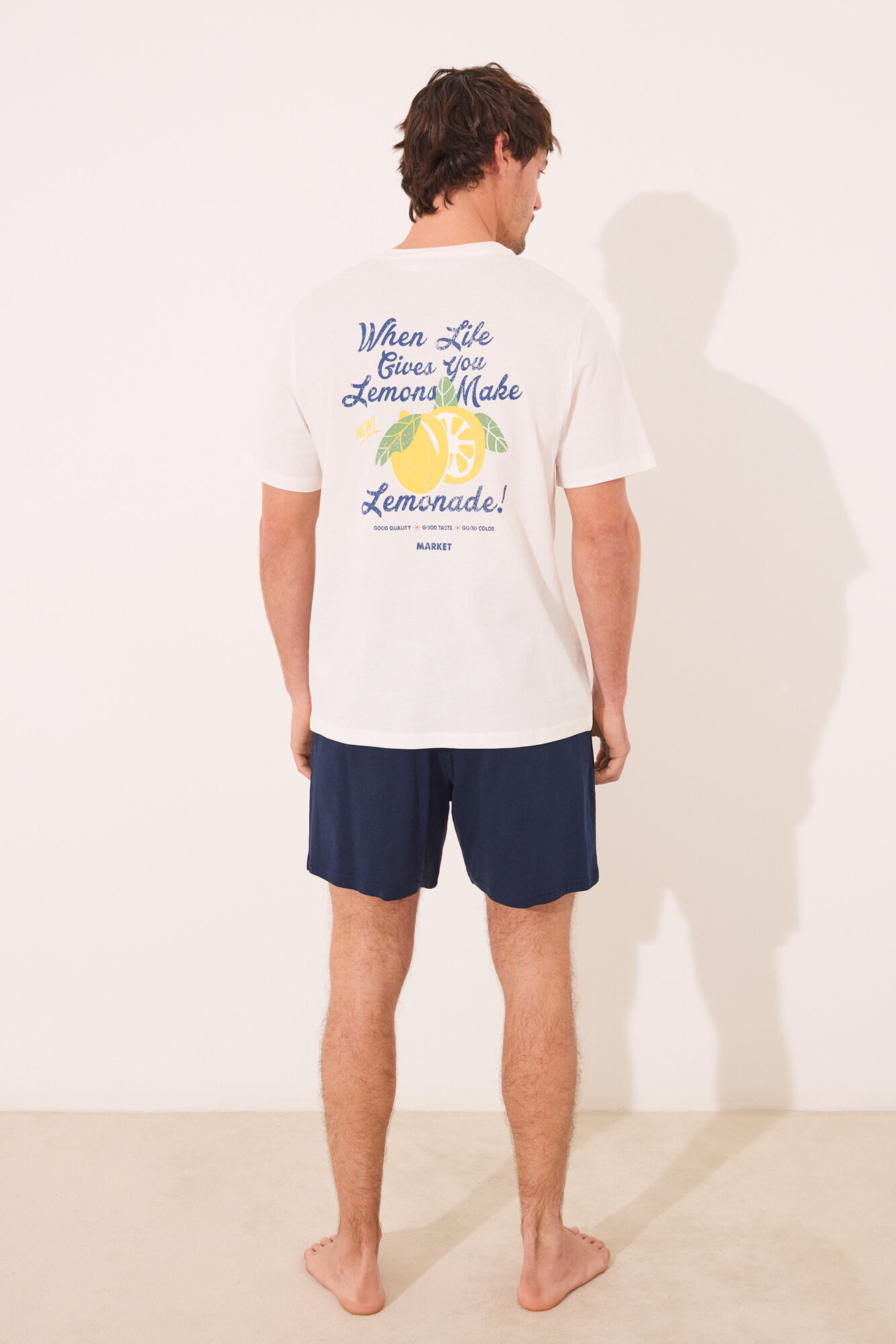 Women'secret Pijama short de algod&oacute;n gris de Ms Lemonade gris