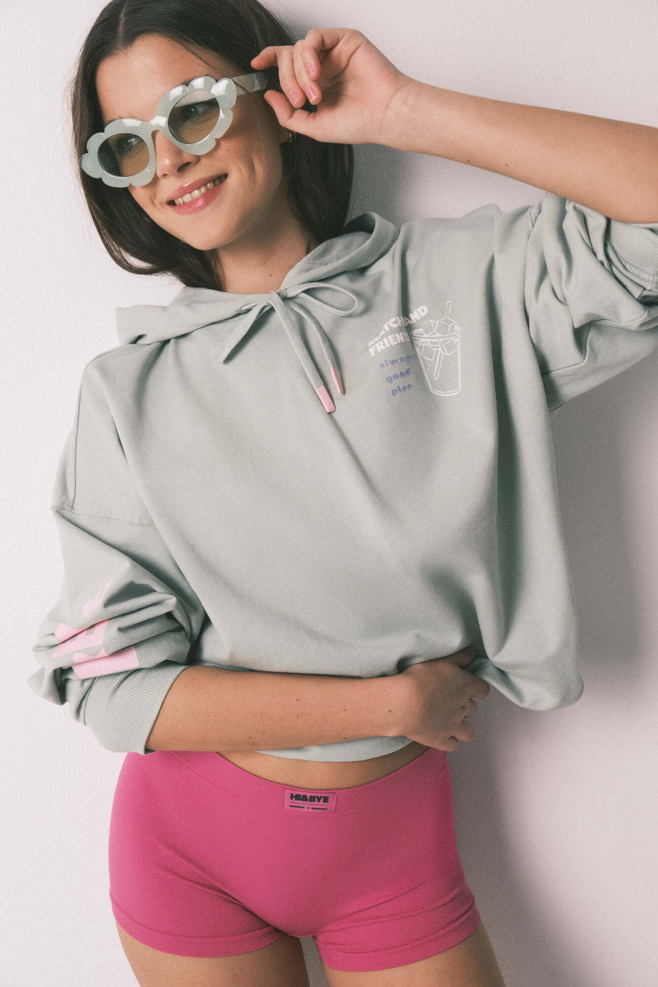 HI&BYE Panty b&oacute;xer sin costuras rosa fucsia fucsia