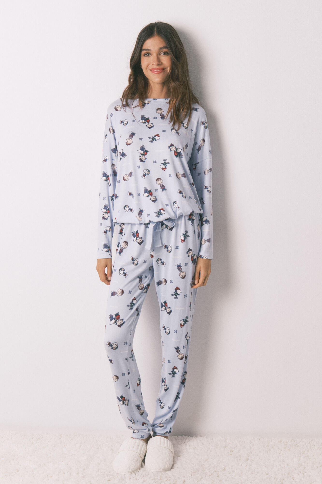 Women'secret Pijama larga de Snoopy s&uacute;per suave