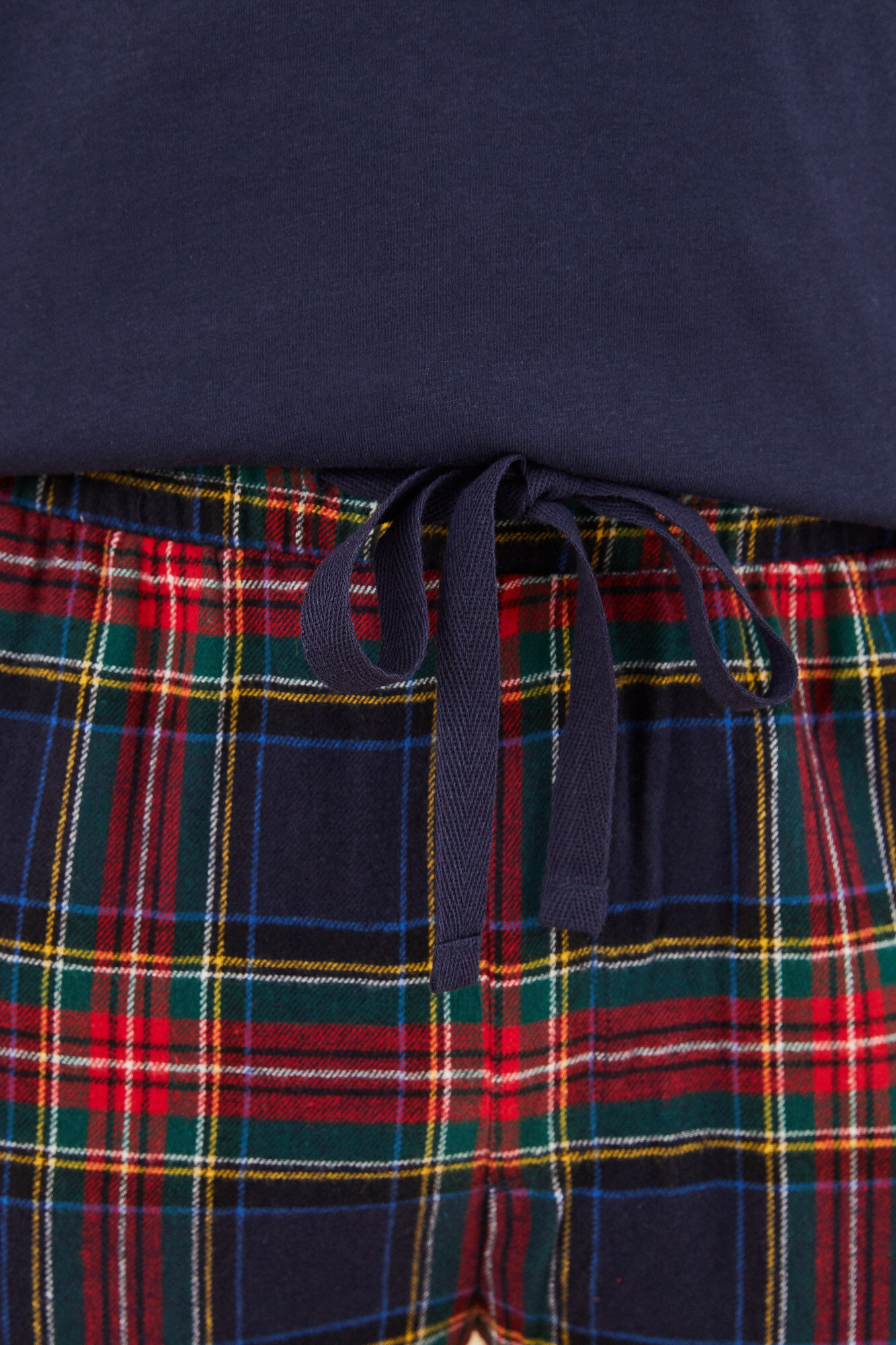 Women'secret Pijama hombre 100% algod&oacute;n cuadros  azul