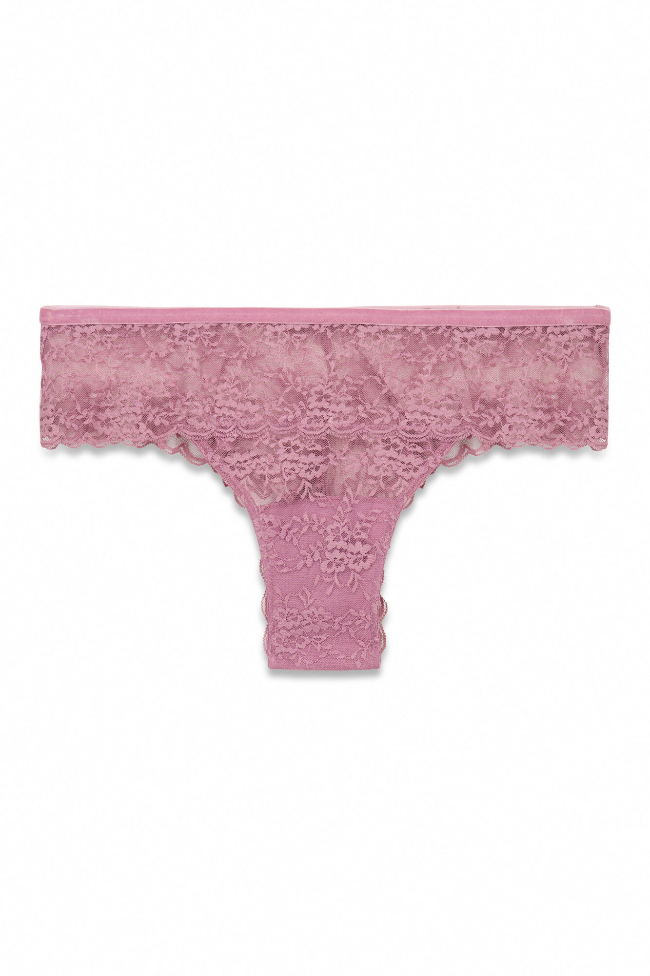 Women'secret Panty de encaje encaje rosa