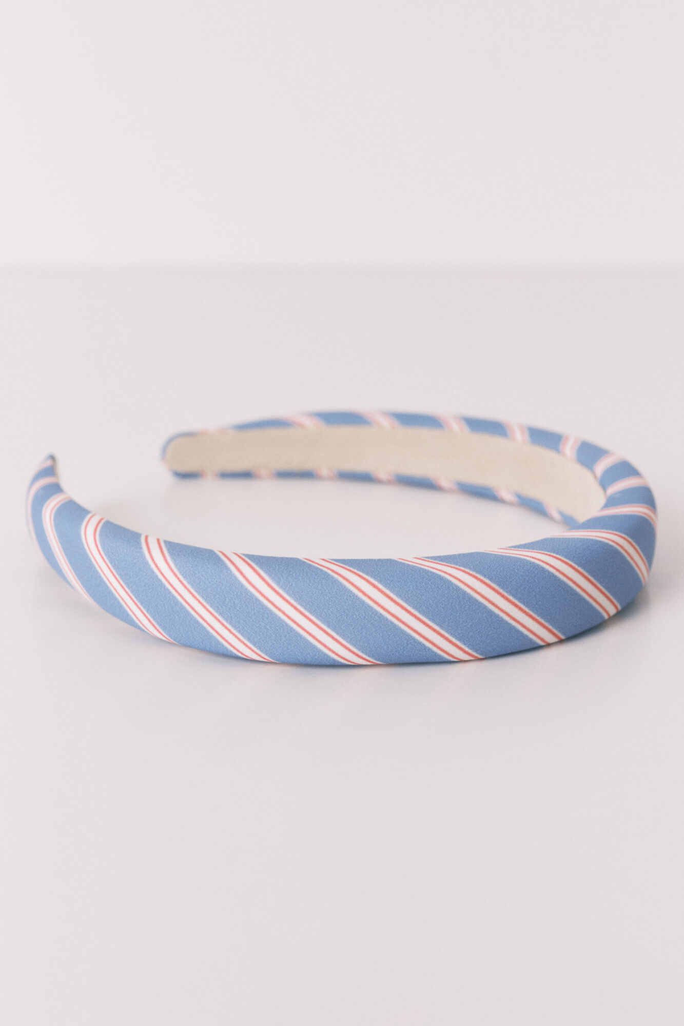 Women'secret Diadema con estampado a rayas azul"