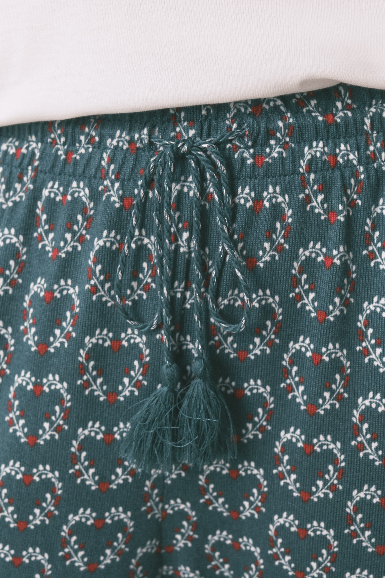 Women'secret Pantal&oacute;n largo de tejido con estampado de corazones