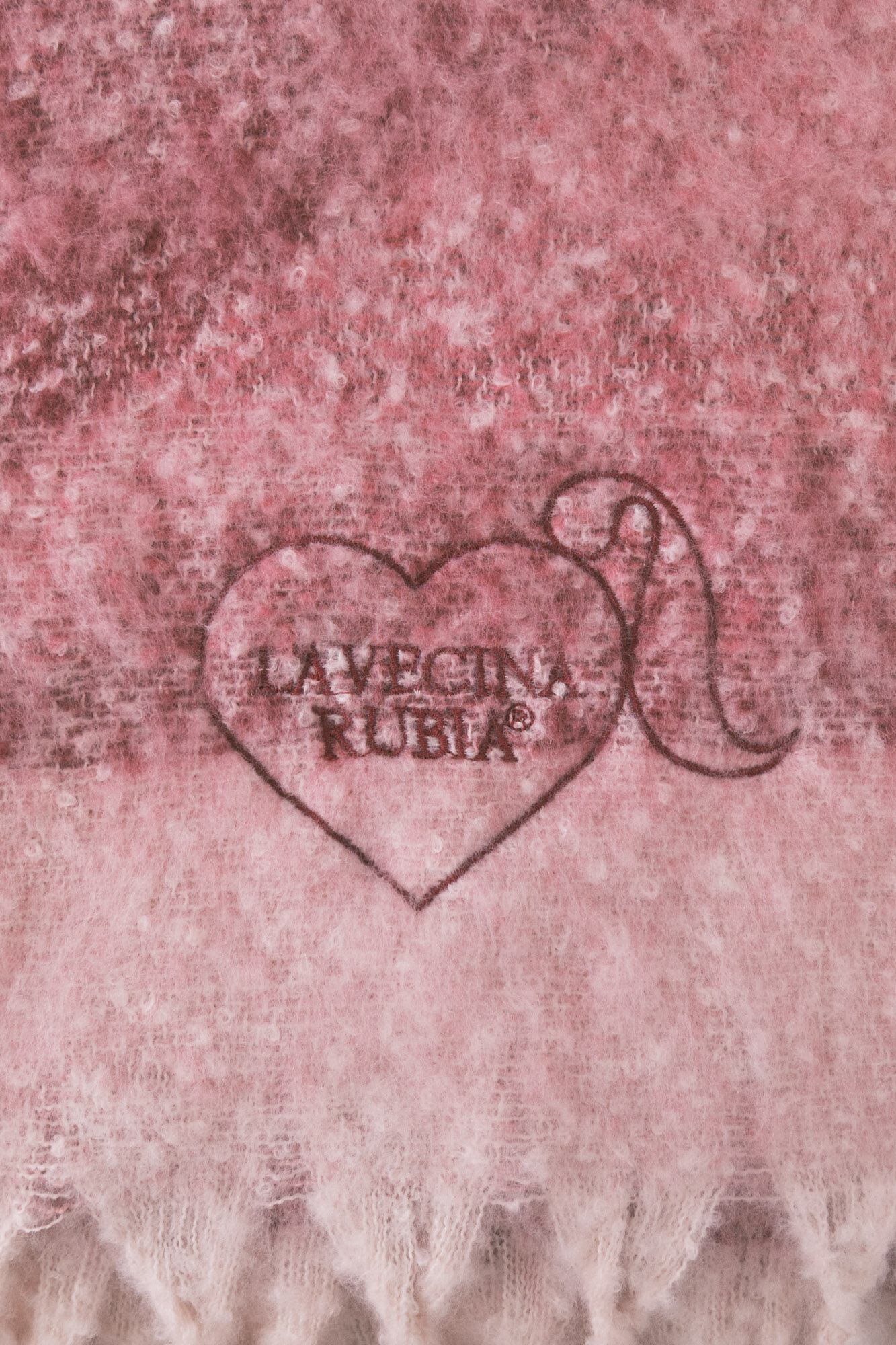 Women'secret Pa&ntilde;uelo de mohair rosa rosa