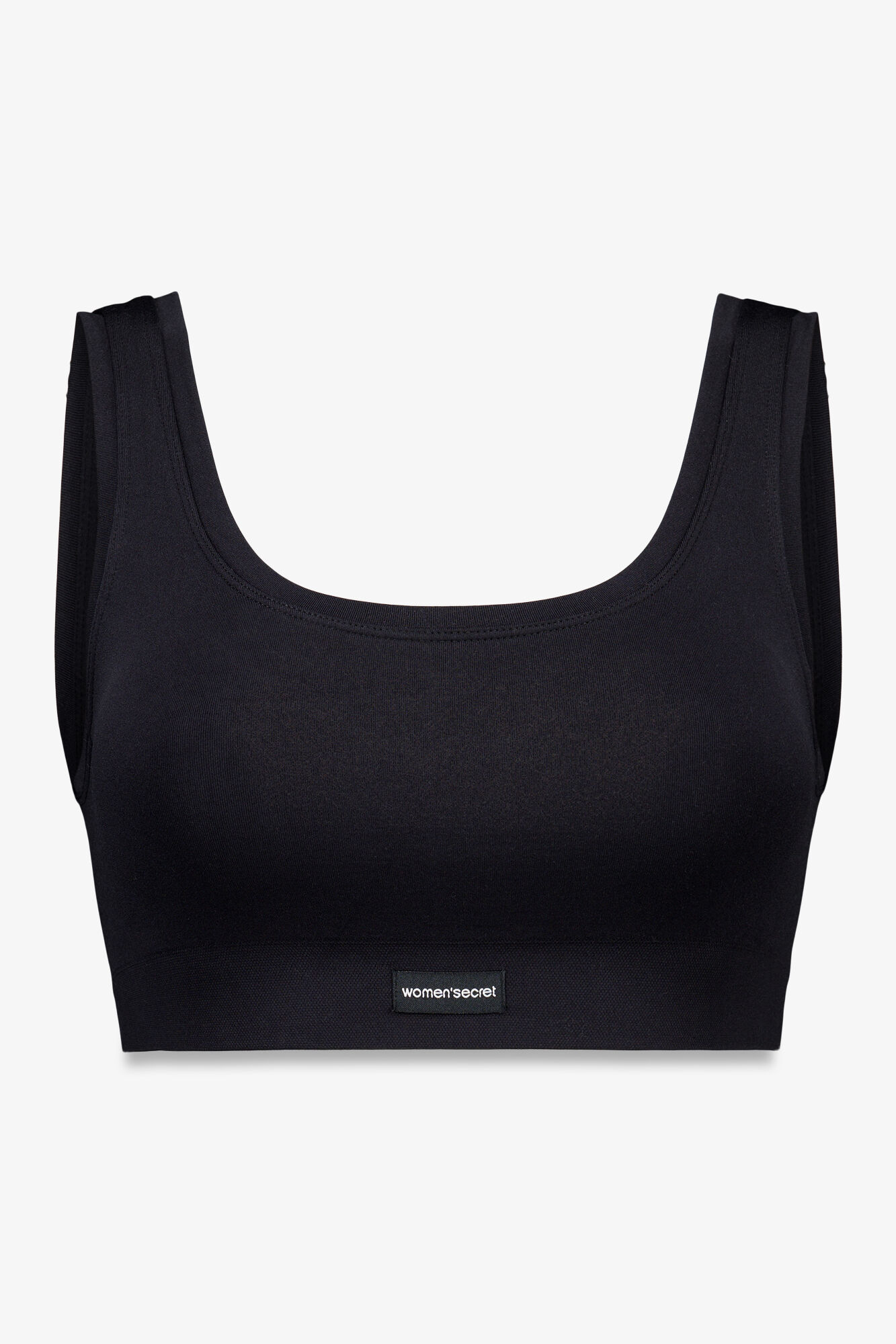 Women'secret LOVELY top reversible sin costuras costuras en negro negro