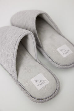 Womensecret Pantuflas para casa de casa cerradas grises de Moomin gris