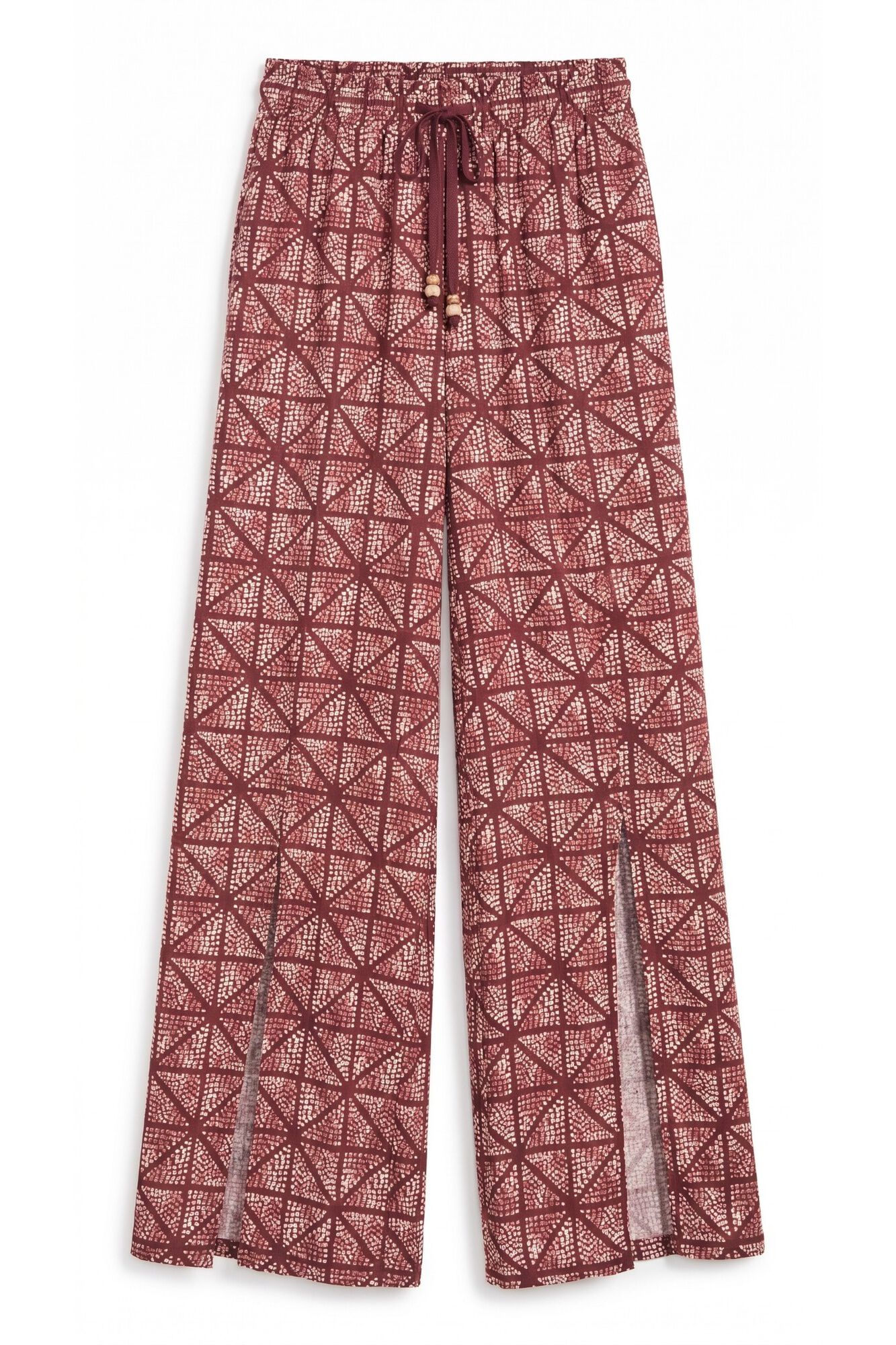 Women'secret Pantal&oacute;n largo con abertura en los bajos p&uacute;rpura