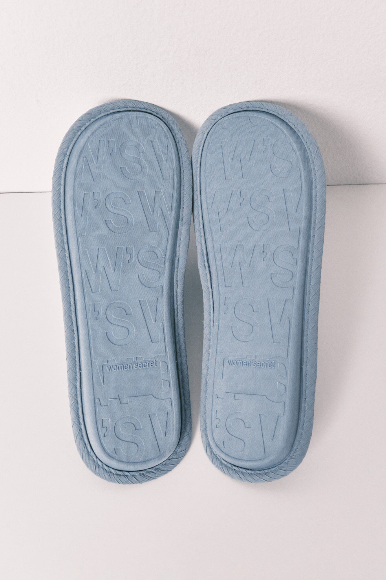 Women'secret Pantuflas estampadas azules azul