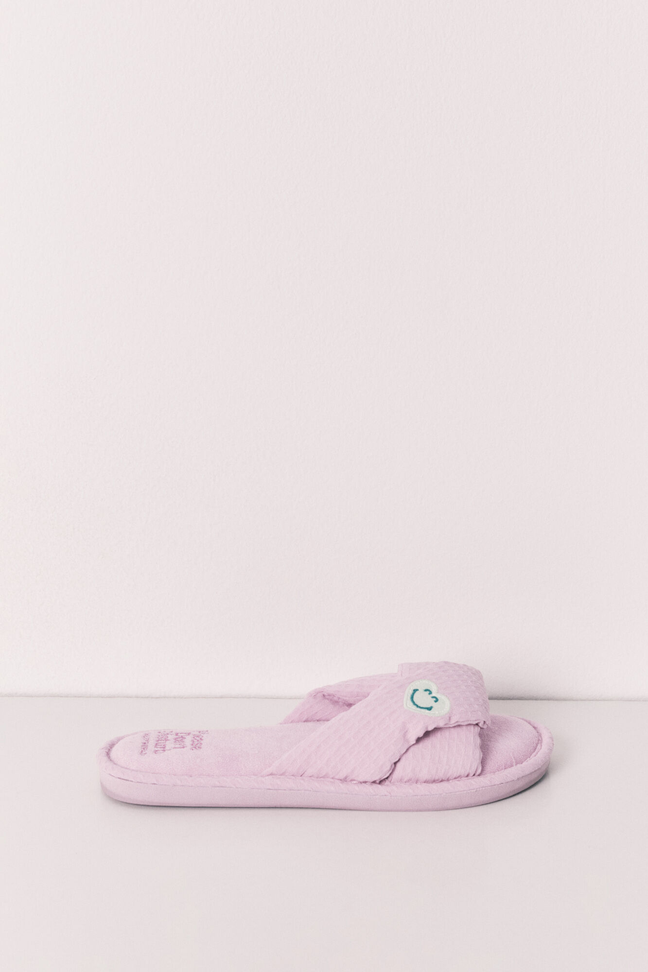 Women'secret Zapatillas de casa con nudo SmileyWorld&reg; morado/lila