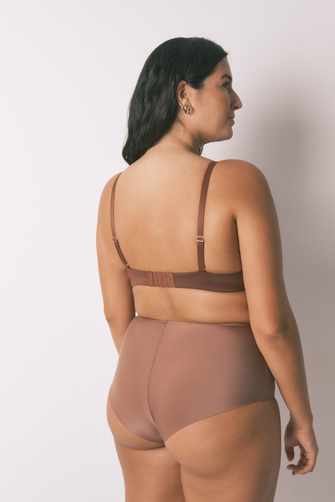 Women'secret BEAUTIFUL brasier cl&aacute;sica de encaje marr&oacute;n caf&eacute;