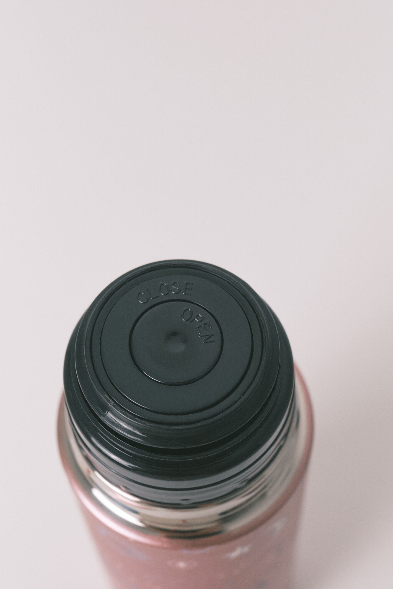 Women'secret Botella t&eacute;rmica de metal rosa con estampado astral rosa